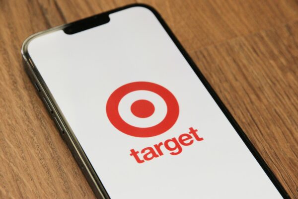 a cell phone with the target logo on it